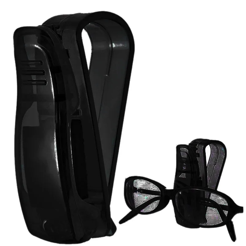 Car Auto Sun Visor Glasses Box Sunglasses Clip Card Ticket Holder Stand Fastener Pen Case Glasses Ticket Holder sunglasses clip sunglasses holder glasses holder eyeglass holder eyeglasses storage holder sun visor storage bag car visor storage bag rubber glasses holder