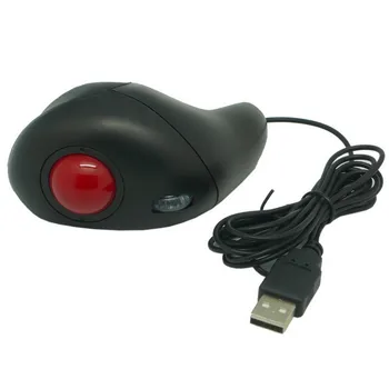 

ergonomic desig Laptop PC Computer Optical Hand-Held USB Trackball Mouse Mice Dual track Office mouse gaming mouse F729
