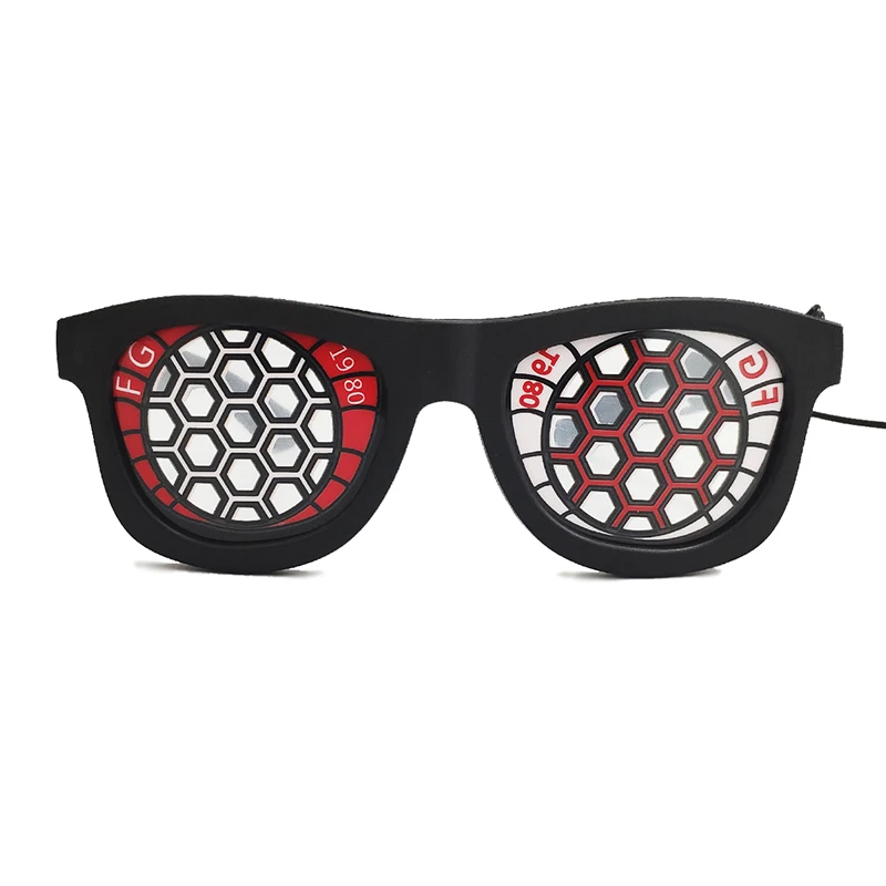 GB02 LED Glowing Glasses Masks DIY Glass Halloween Santa Claus Xmas Christmas Birthday Gifts Festival Party Supplies Home Decors