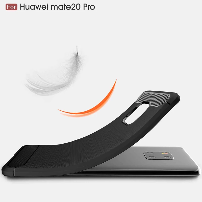 Мягкий чехол для Huawei Mate20 Pro тонкий безопасный противоударный силиконовый