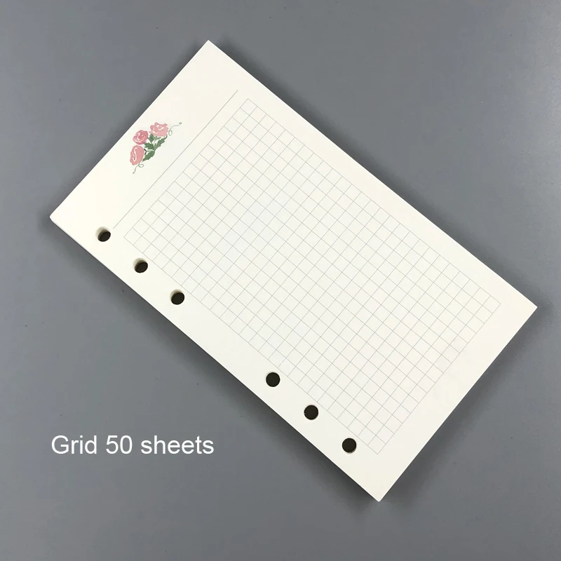 huahui grid Fromthenon милый блокнот для Filofax Dokibook спиральный планировщик A5A6A7 дневник внутренний ядро Weekl ежемесячный точечный наполнитель бумага - Цвет: huahui grid