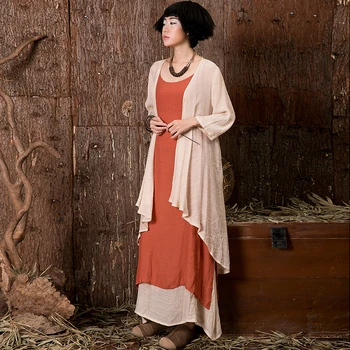 

NINI WONDERLAND Women Thin Coat Spring Casual Irregular Outerwear Female Solid Loose Cardgian 2020 Summer Vintage Coat Big Size