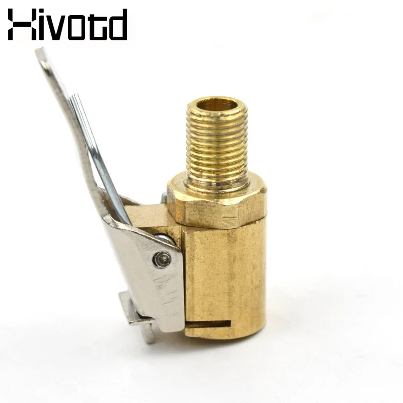 Hivotd Universal Accessories Car Air Pump Thread Nozzle Adapter Fast Conversion Head Clip Nozzle Auto Exterior Styling - Color: Gold
