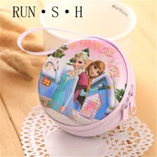 «Холодное сердце» с рисунком Кошелек для монет с изображением Эльзы и принцессы Анны из мультфильма «Холодное сердце» для девочек, сумка для хранения ключей бумажник ребенка льда queen Портативный наушники канцелярских принадлежностей мешок монет