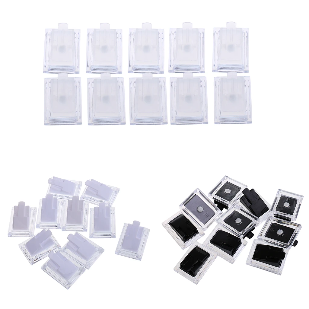 Pack of 10 Plastic Ring Display Stand Organiser Packing Jewelry Accessory for Women Ladies