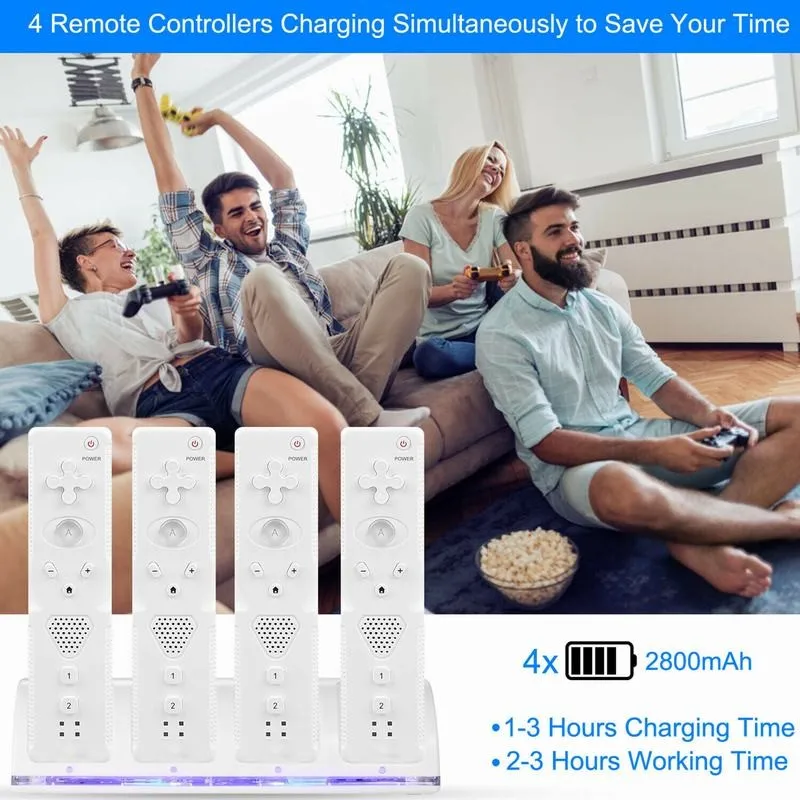 USB 2/4 порт зарядка пульт дистанционного управления зарядная док-станция