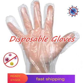 

Transparent Multifunctional Disposable Gloves Portable Anti-skid Non-toxic Healthy Food Glove Restaurant Household Cleaning Tool