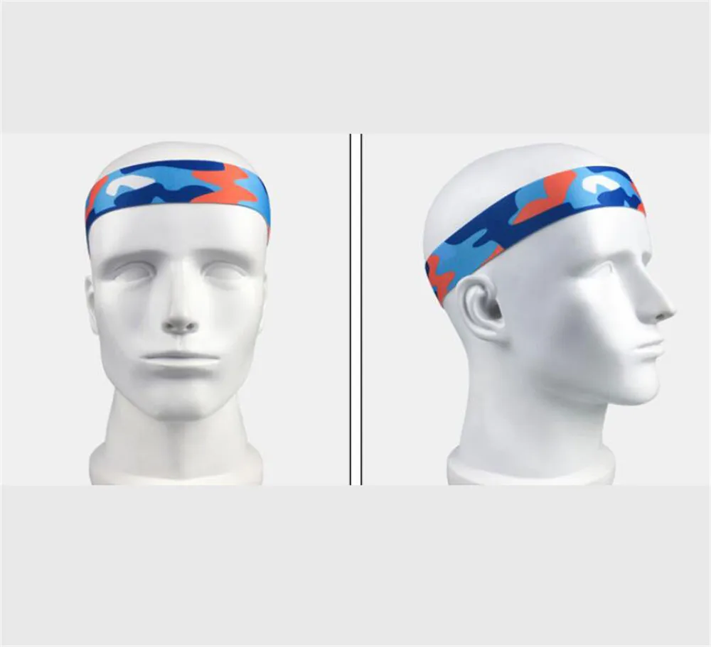 Лайкра абсорбент Велоспорт Йога Спорт повязка от пота мужчины Sweatband для мужчин и женщин головные повязки для йоги Налобные повязки безопасности спорта - Цвет: As Picture