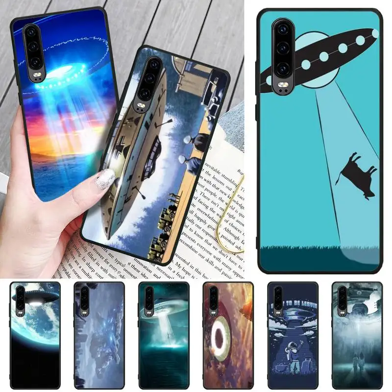Чехол с космическим кораблем для huawei p20 p30 p40 pro mate 10 20 30 lite p smart y7 2019 plus nova 3I |