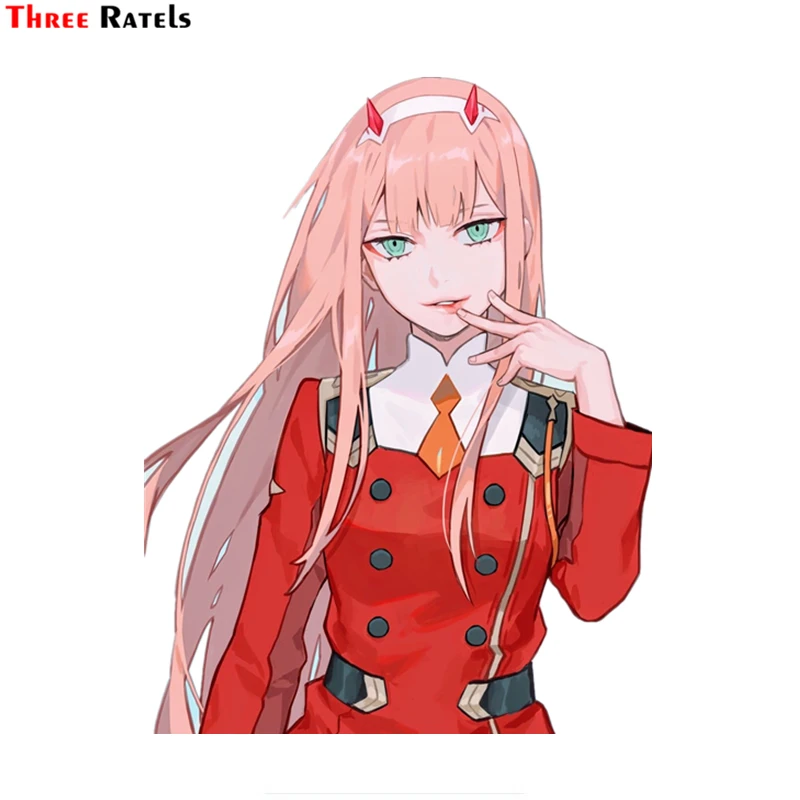 three ratels fc276 darling in the franxx 02 zero two waifu anime bike stickers on car motorcycle suitcase car stickers aliexpress