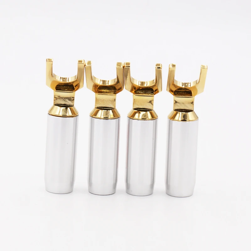 

Free shipping 4pcs Hifi Y spade Connector 9mm XLO Electric XLO HT PRO Connector