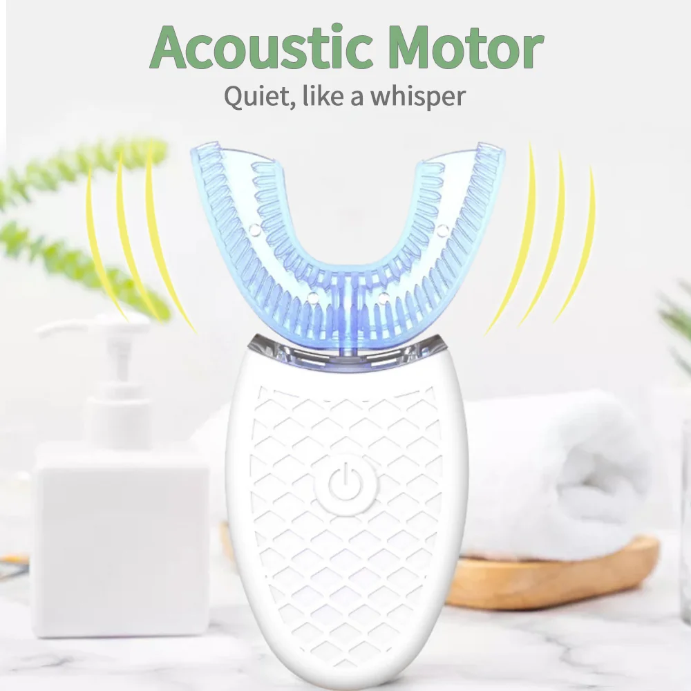 Wireless Automatic Electric Toothbrush Teeth Whitening Tooth Cleaner 360 Degrees U Type USB Silicone Teeth Brush Wireless Automatic Electric Toothbrush Teeth Whitening Tooth Cleaner 360 Degrees U Type USB Silicone Teeth Brush