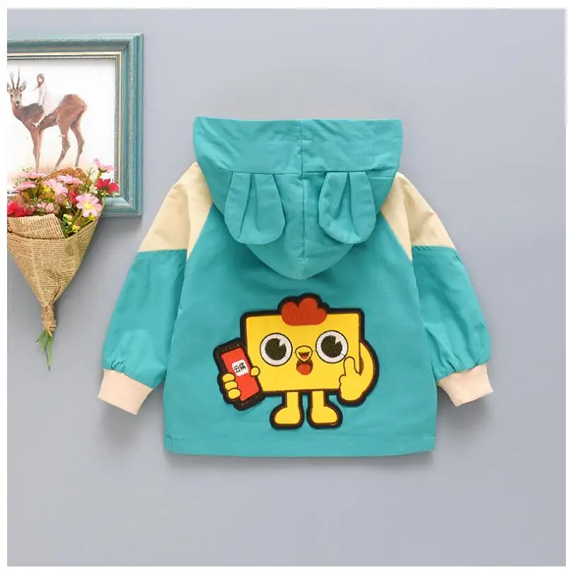 НОВЫЕ куртки boys'весна-осень детская одежда с героями мультфильмов осеннее хлопковое пальто с ветровым стеклом