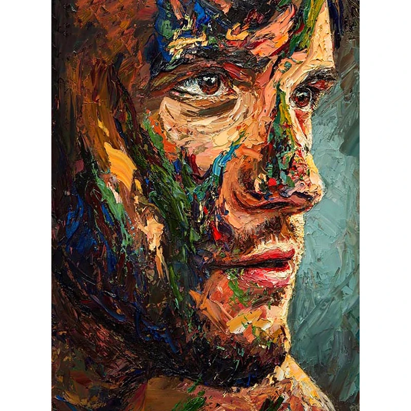 Diamond Painting Portrait Diamond Embroidery Sale Men Diamond Mosaic Full Layout Pictures With Rhinestones Beadwork