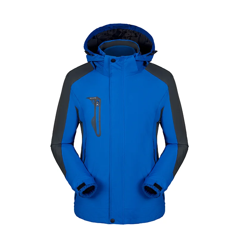 Royal blue YOUTEE, осенняя и зимняя куртка, плотное шерстяное пальто, ветровка, дышащая, водонепроницаемая, с логотипом, на заказ - Цвет: Royal blue