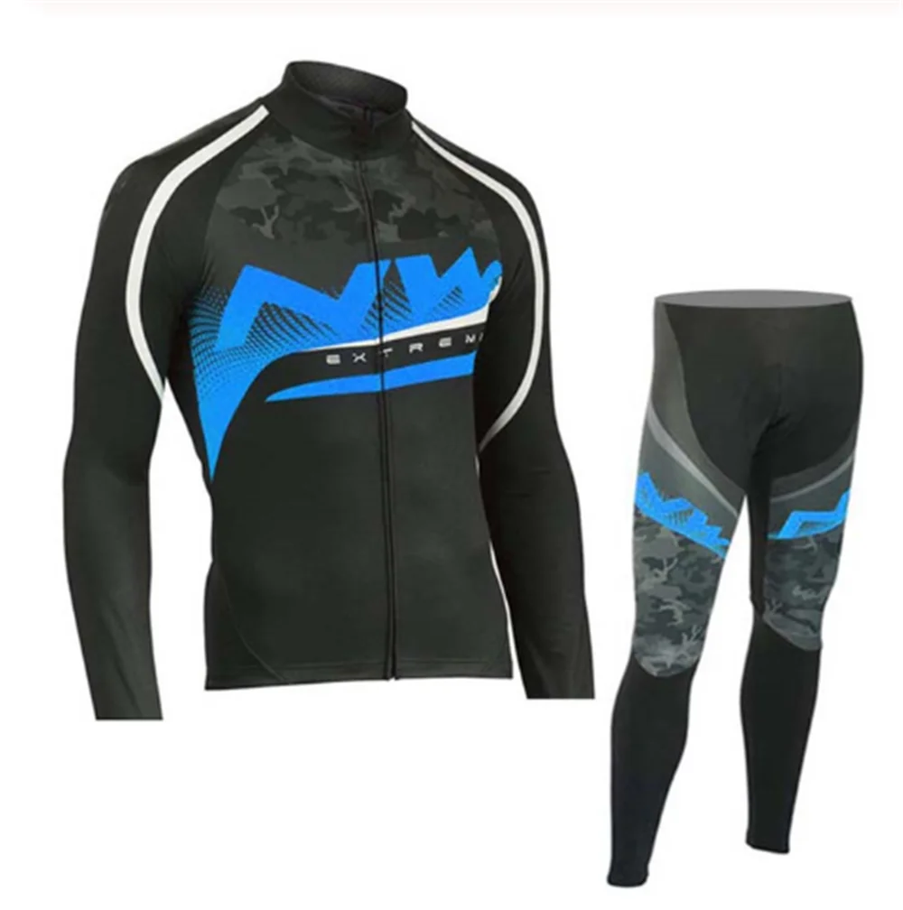 Northwave Весна/Осень Одежда для велоспорта Ropa Ciclismo Nw мужской костюм Джерси для прогулок верховой езды на велосипеде MTB Одежда комбинезон набор 4 - Цвет: 18