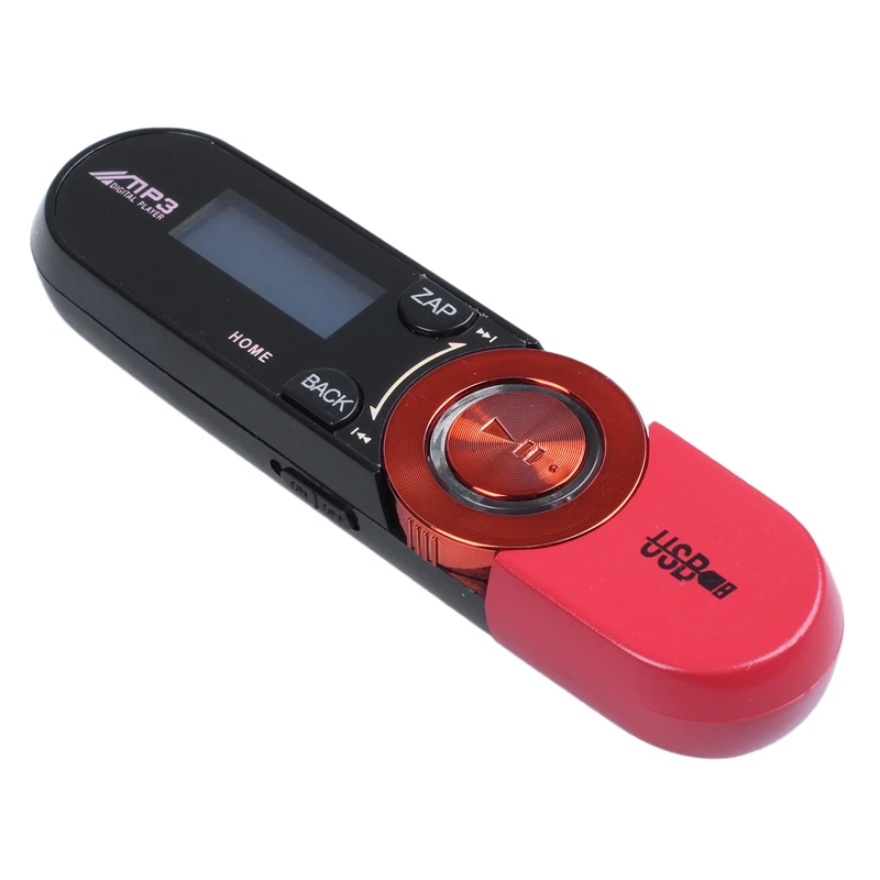 8GB USB диск Флешка USB lcd MP3-плеер рекордер fm-радио мини SD/TF, красный