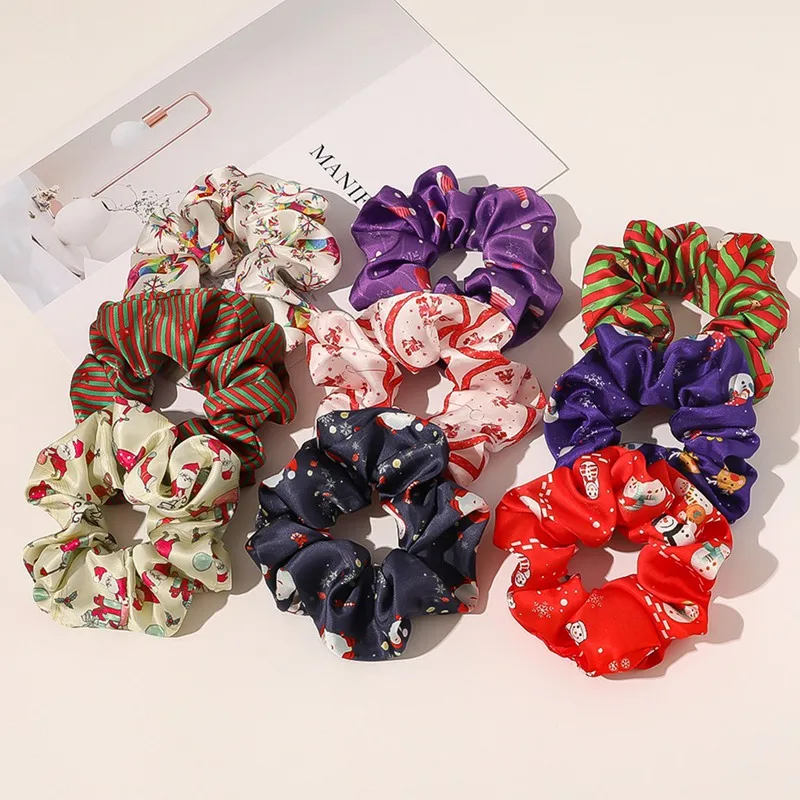 

Vintage Velvet Scrunchie Scrunchies Set Elastic Hair Bands Headband Ponytail Holder Ties Rope Hair Accessories Gift
