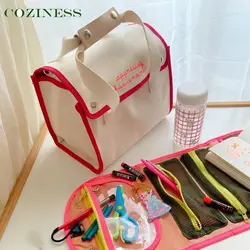 Confortable – sac à couches en toile, grande capacité, léger, mode coréenne, fourre tout de voyage Simple, multifonctionnel, pour mère et bébé 