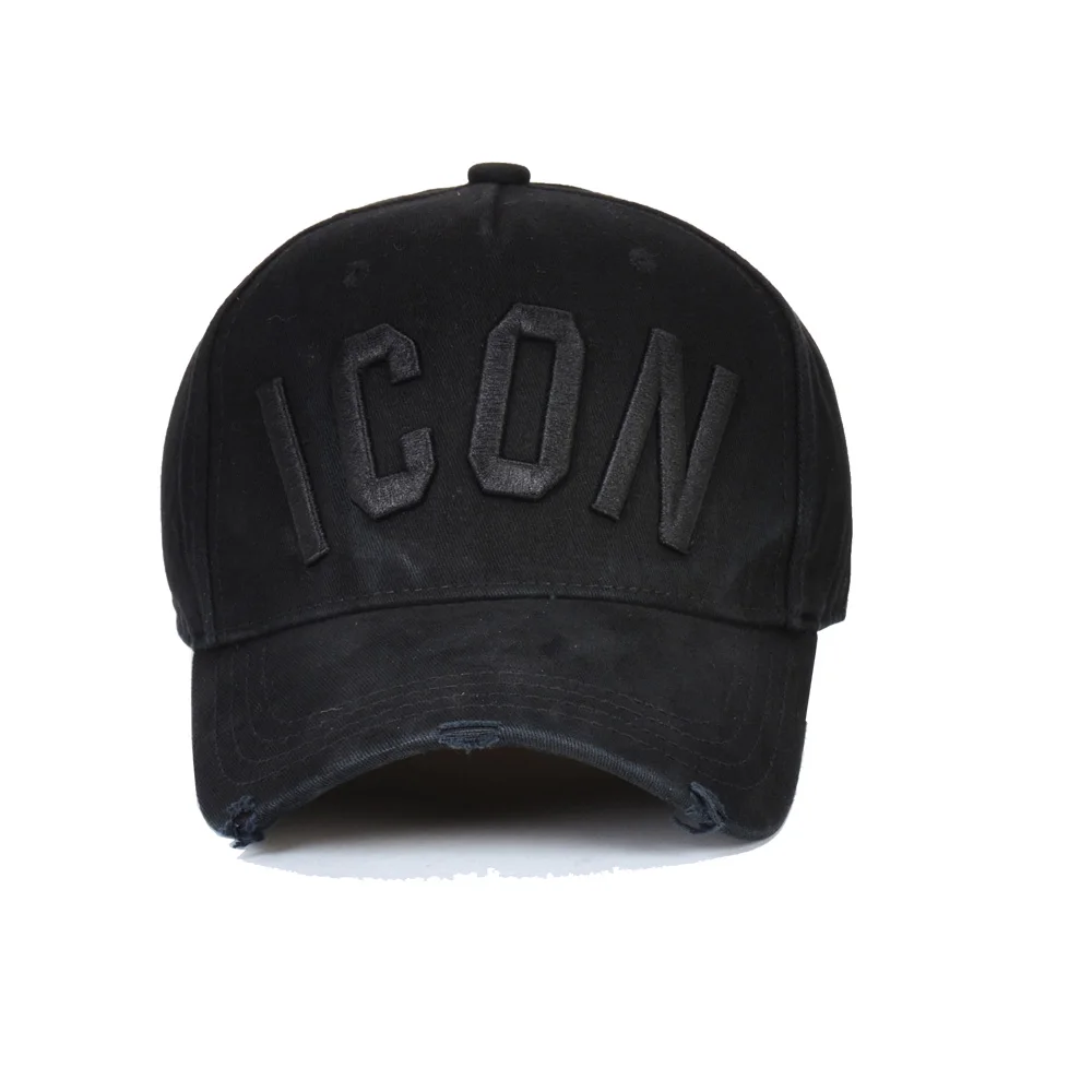 Customized DSQICOND2 Wholesale Cotton Baseball Caps ICON Logo DSQ2 Letters High Quality Cap Men Women Hat Black Cap Dad Hats cool baseball caps for guys