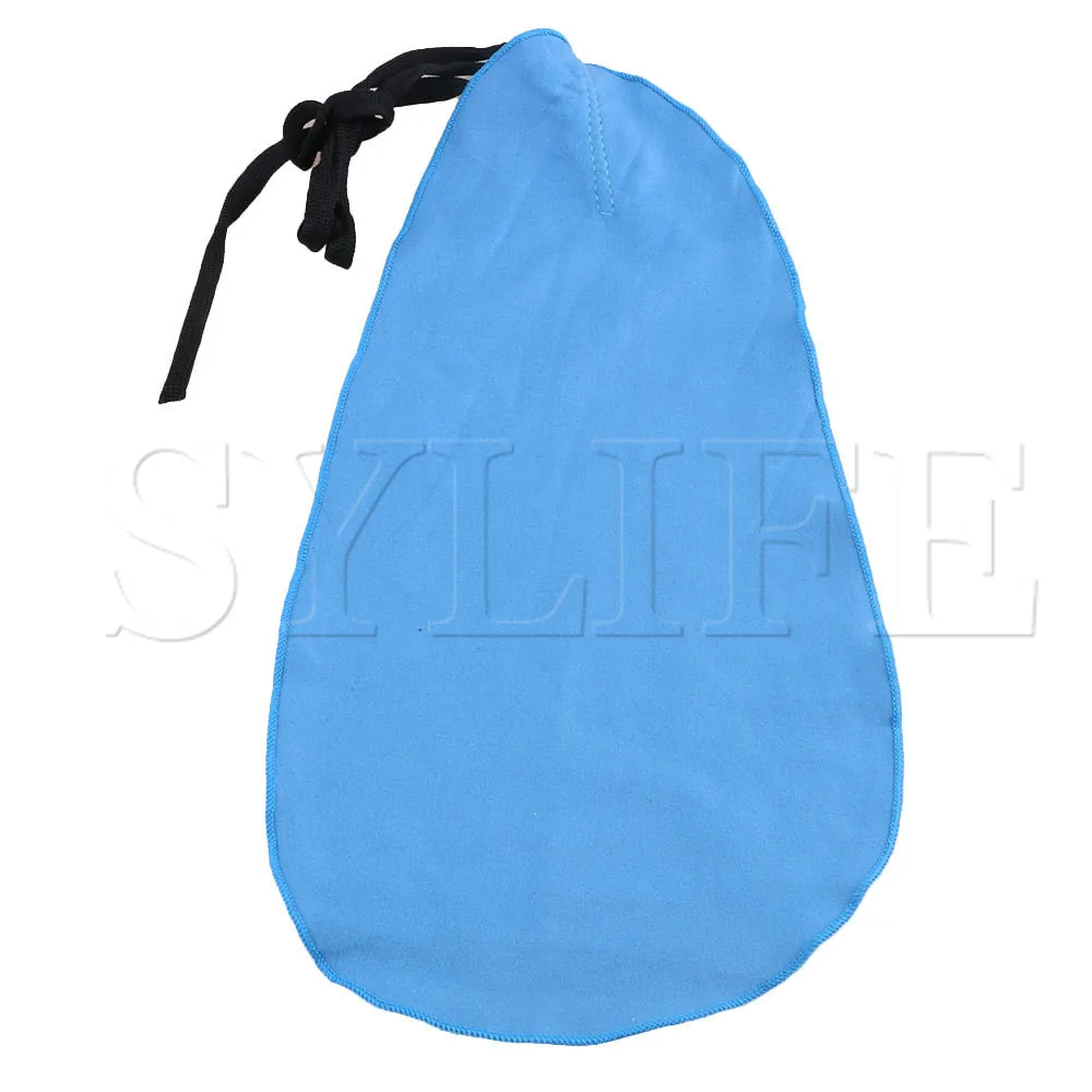 Azul paño de limpieza de microfibra para clarinete flauta Piccolo Sax Saxphone
