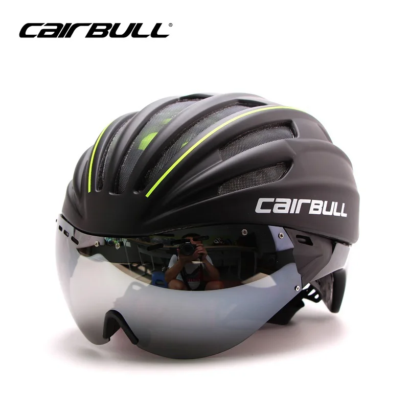 

Cairbull Cycling Helmet EPS Windproof Lenses Integrally-molded Bicycle Helmet 28 Vents MTB Bike Helmet Casco Ciclismo 55-61CM