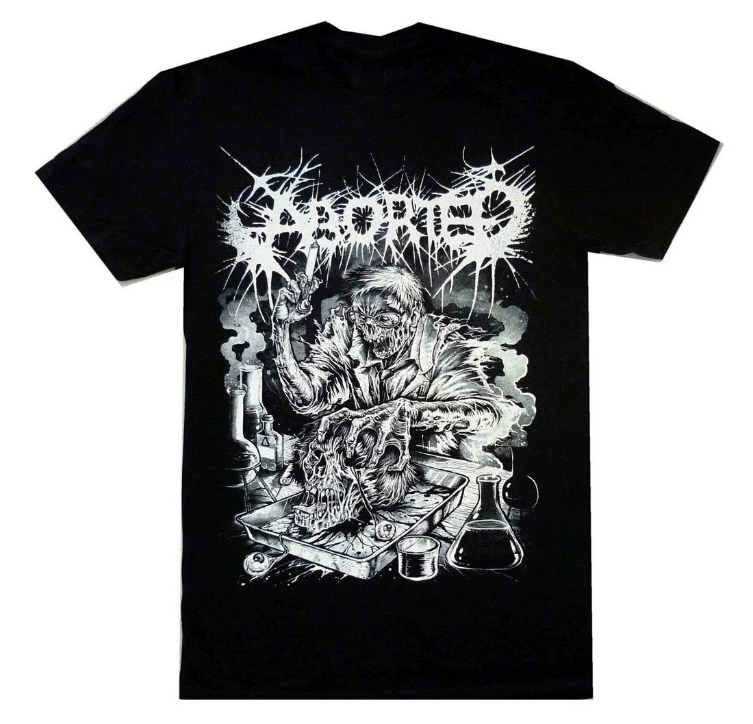 Aborted Mad Scientist Aust Tour топы футболка S-XXL Официальная Death Metal верхняя одежда футболки |