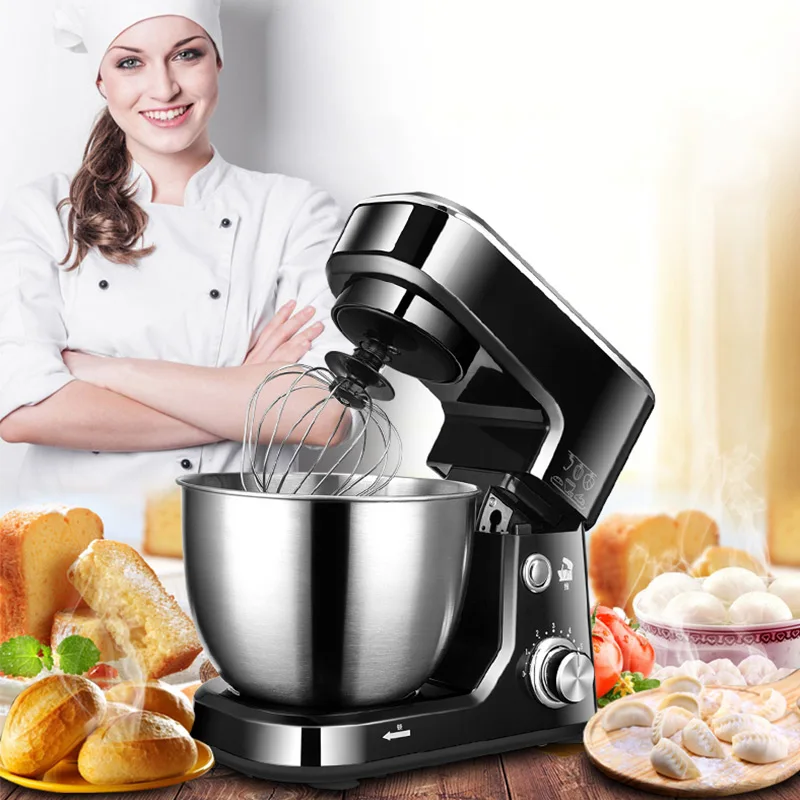 600W Kitchen Blender 4L Electric Paste Maker Egg Mixing Machine Household Bread Helper Bread Blender
