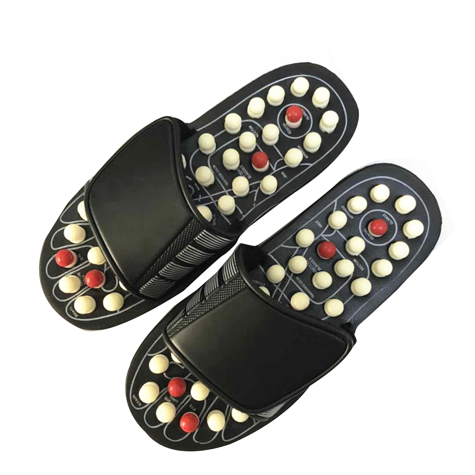 Zapatillas de acupresión ajustables para adultos y ancianos, chanclas de masaje, promoción de la de los pies, regalo|Zapatillas| - AliExpress