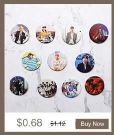 Kpop Boys Pins Brooches Album Badge Clothes Hat Accessories Backpack Decoration 1pcs Customizable Brooch Custom Pins