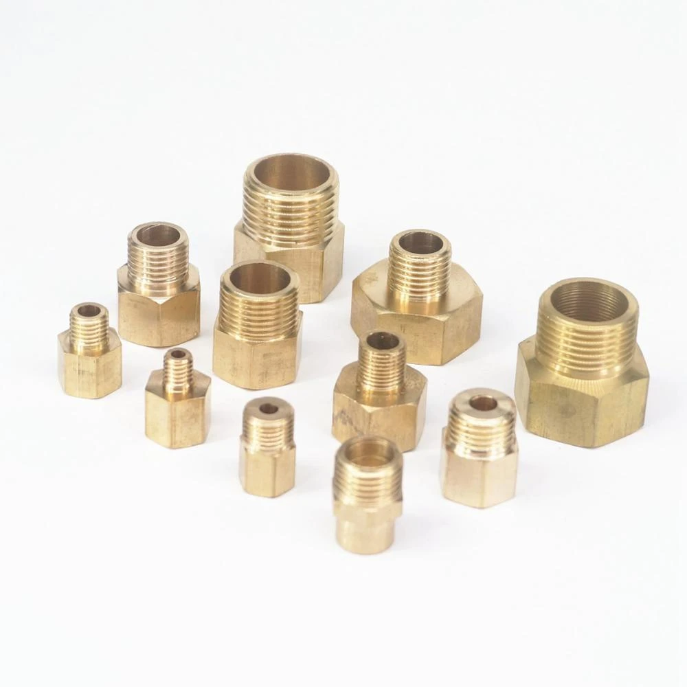 1//8/" 1//4/" 3//8/" 1//2/" NPT BSP M-F Brass Pipe Fitting Adapter For Pressure Gauge