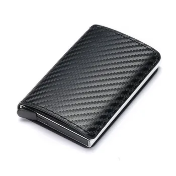 

RFID Anti-theft Wallet Card Box Business Creative Card Box Fashion Metal Portefeuille Homme Carteras De Hombre Cartera Billetera