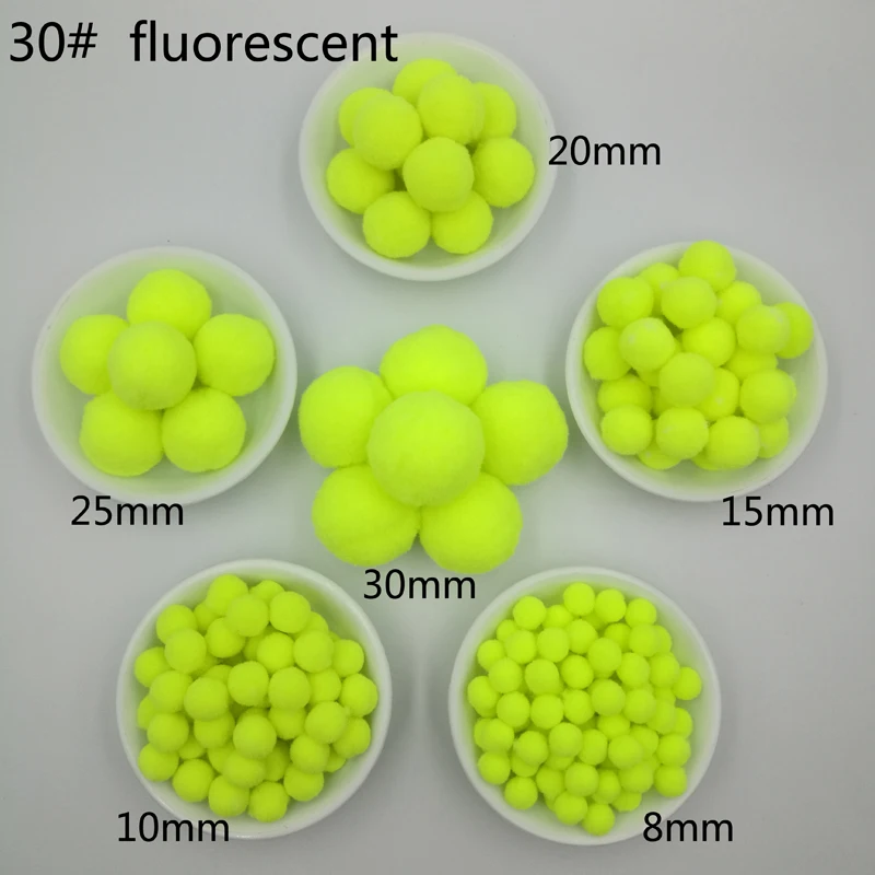 8, 10, 15, 20, 25, 30 мм помпоны, меховые шарики, детские игрушки для рукоделия, рукоделия, швейная одежда, тканевые принадлежности, Свадебный домашний декор - Цвет: C30