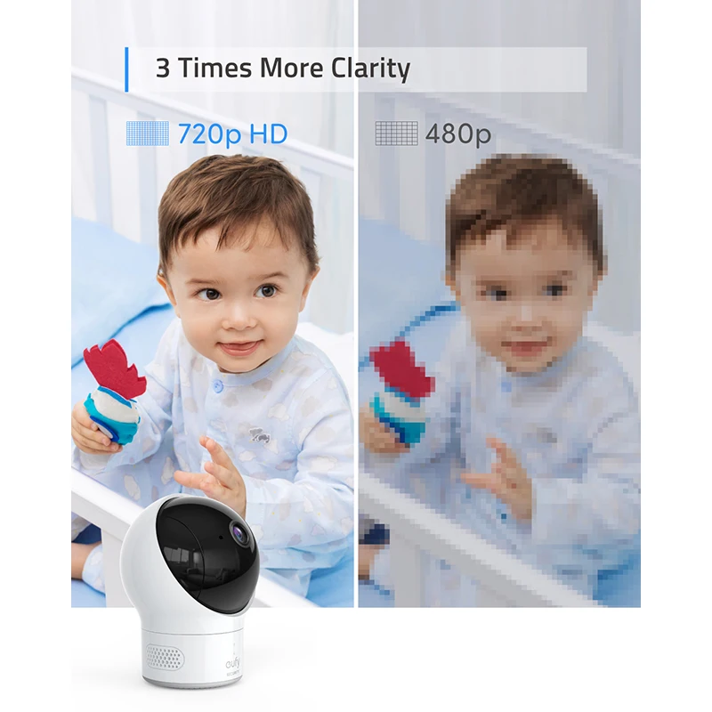  Video Baby Monitor Eufy di Sicurezza Video Baby Monitor con La Macchina Fotografica E Audio 720 P R