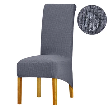 

Leorate 6 Colors Waterproof Chair Cover Stretch High Long Back Slipcovers For Christmas Hotel Dining Decoration Office