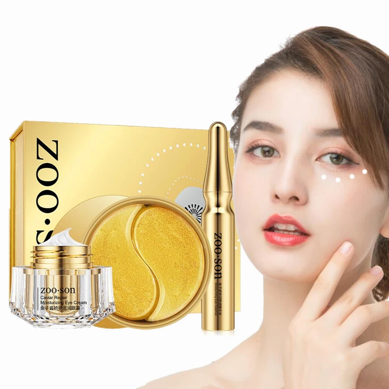 Caviar Eye Essence Collagen Eye Patch Set Skin Care Hyaluronic Acid