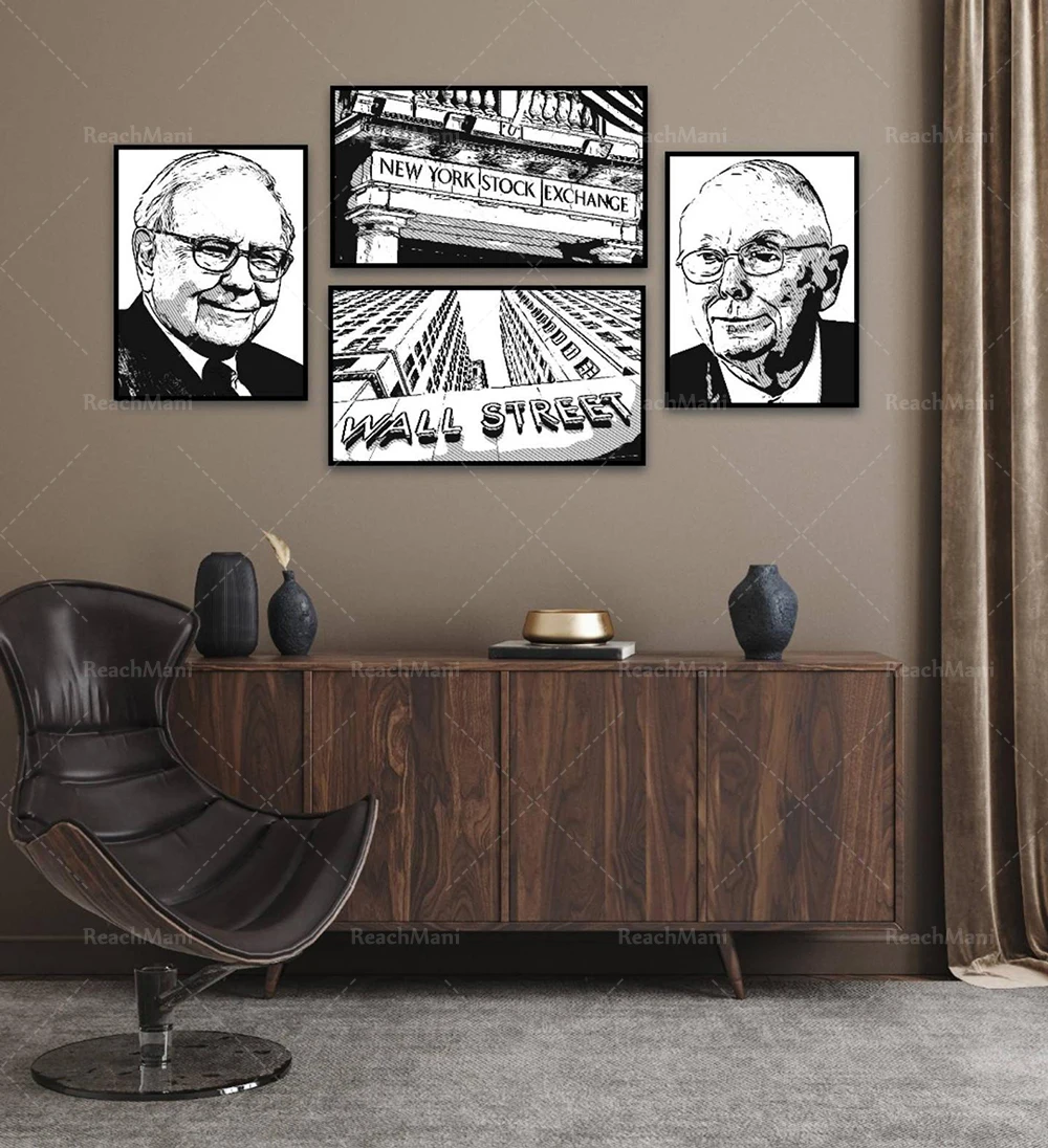 Warren Buffet Charlie Munger Stock Market Wall Street Trading Investment  Money Finance Canvas Poster Art - AliExpress