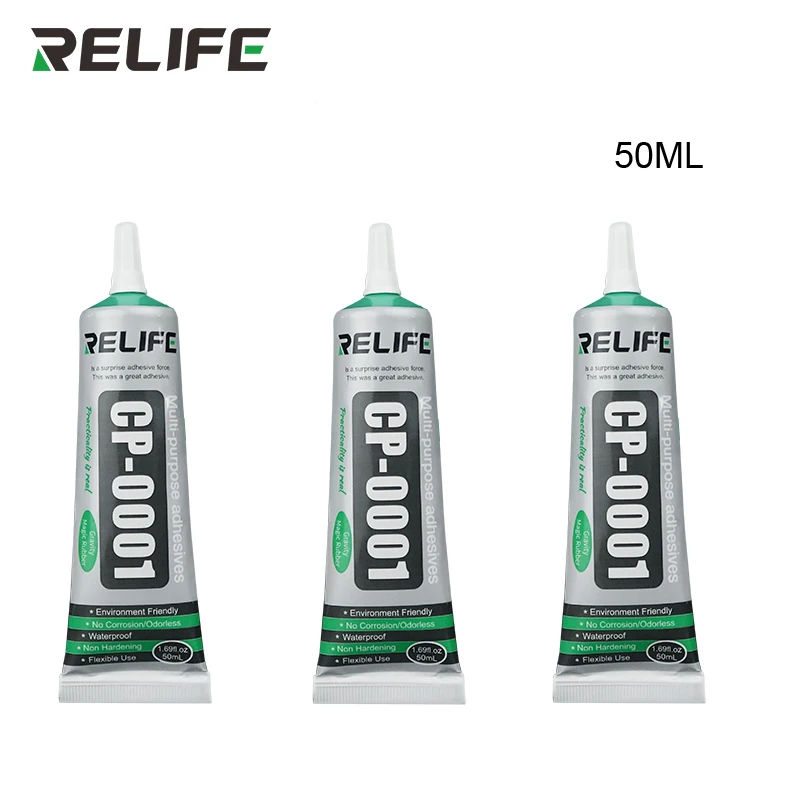 

3 Pcs RELIFE Transparent Glue Adhesive Clear Liquid Glue Phone Frame Repair Jewelry Crafts DIY Touch Screen Glass Glue