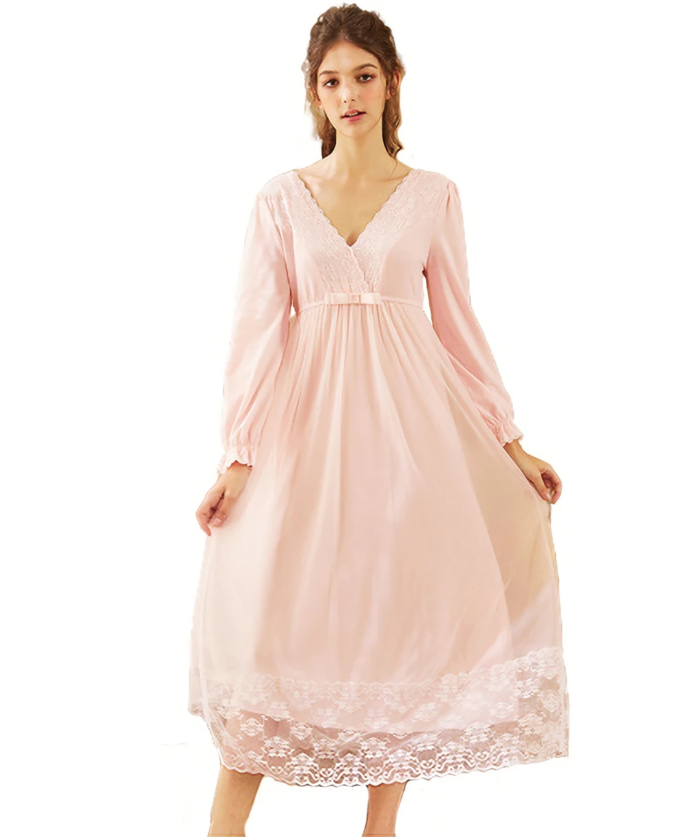 

SAPJON Women's 4pcs Silk Satin Pajama Set Cami Top Nightgown Lace Polka Dots Sleepwear Robe Sets Sexy Nightdress with Chest Pads