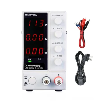 

NPS1203W DC Regulated Power Supply 120V3A Adjustable Switching Power Supply Three Window Display With Voltage Current And Power