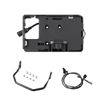 

Motorcycle Cycling Bike Mobile Phone Holder Stand Bracket with USB Charger Mount Rack