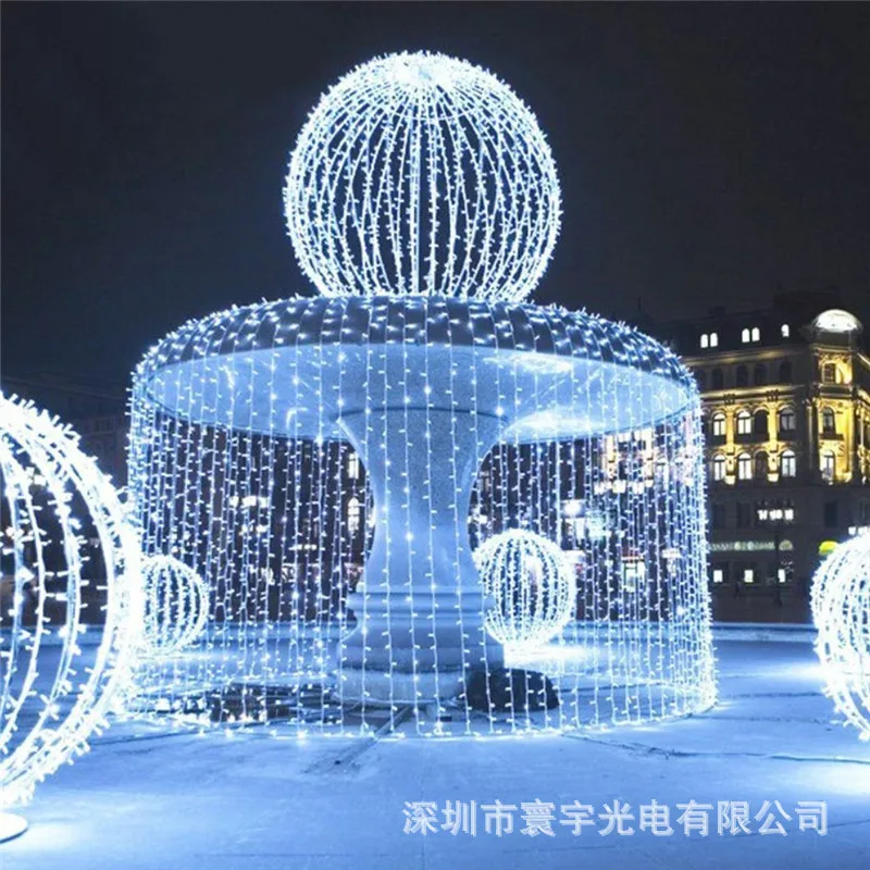 

Cross Border for LED Christmas Lamp 3X1 M Outdoor Waterproof Curtain Lighting Chain Holiday Lights Decoration Lamp Ornamental Fe