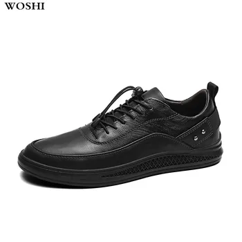 

Men Leather Shoes outdoor genuine leather breathable Butterfly-knot Loafers For Men Slip On Driving Shoes Man Boat Shoes
