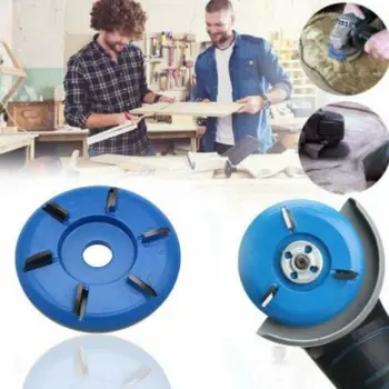 

ONEWELL For Angle Grinder Tool 3 teeth curved Power Wood Carving Cutter Disc Milling Attachment