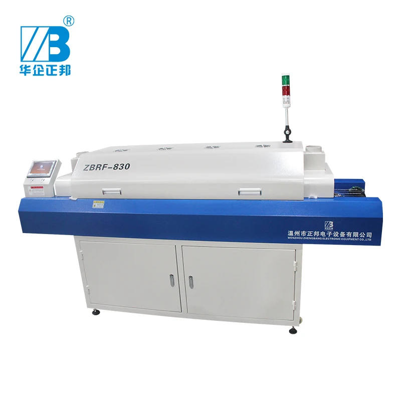 Регулируемая скорость горячего ветра печь оплавления/SMT печь оплавления машина/PCB оплавления пайки+ 8 нагревательных зон(вверх 4 вниз 4