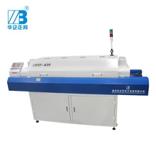 Большой грифель-бесплатный горячий воздух 8 температурных зон рефлоу печь, светодиодный SMT паяльник