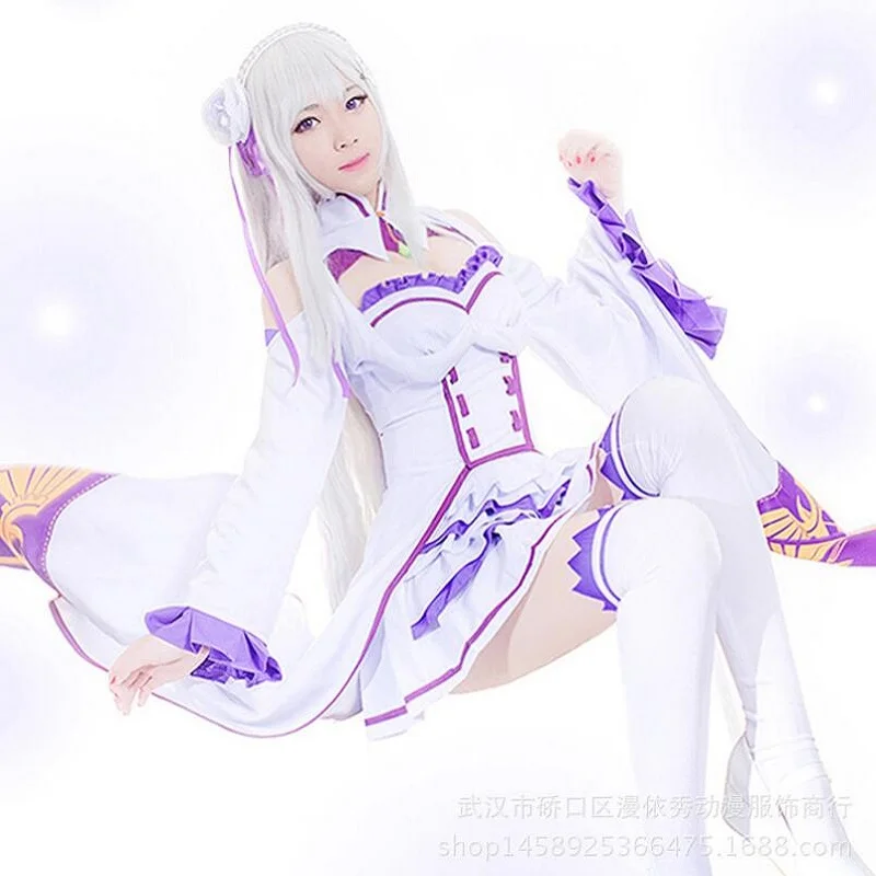 S-XL Re: Zero Start Life In other World Косплей Костюм kara Hajimeru Isekai Seikatsu Emilia костюмы сексуальное
