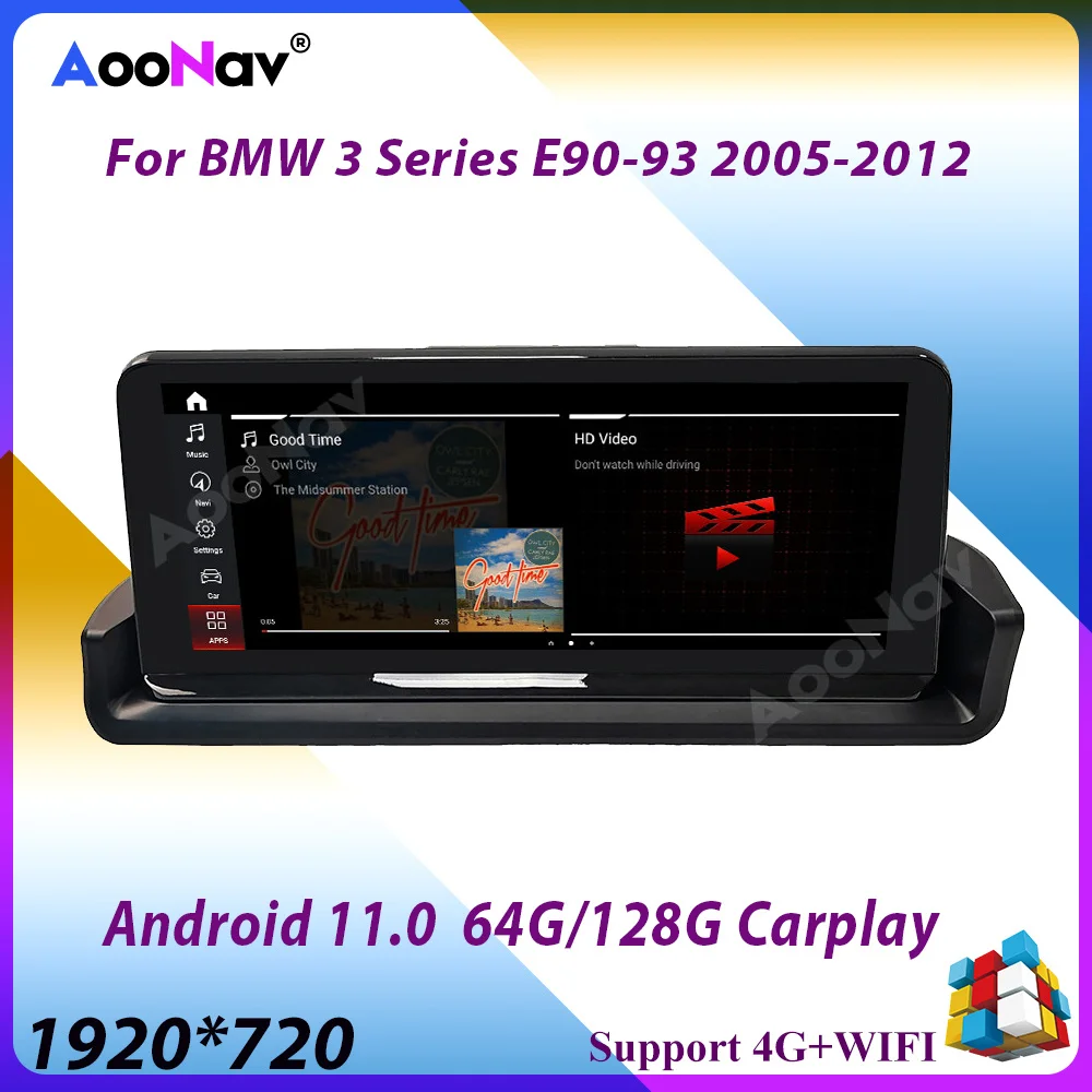Автомагнитола для BMW 3 серии E90 E91 E92 E93 2005-2012 с правым рулем Android GPS-навигацией