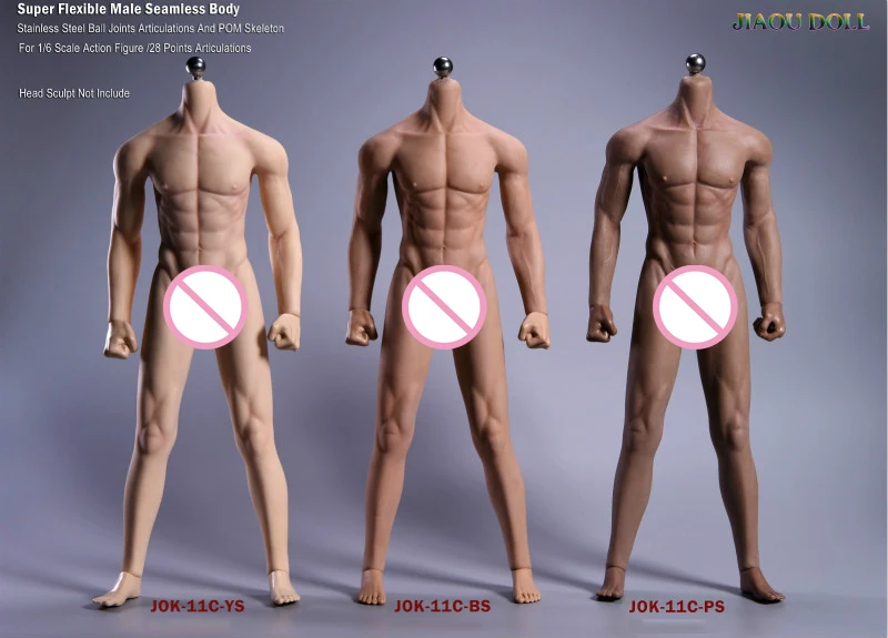 

Super Flexible Male Seamless Body Figure 1/6 Scale With Stainless Steel Ball Joints Strong Musle Figure Model Collection Toy