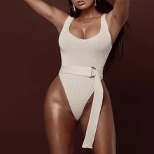 Хлопковый женский сексуальный комбинезон без рукавов, Осень-зима, женская теплая одежда, облегающий модный однотонный трикотажный комбинезон